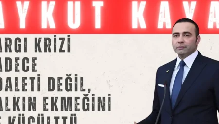 Aykut Kaya: ‘Yargı Krizi Sadece Adaleti Değil, Halkın Ekmeğini de Küçülttü’