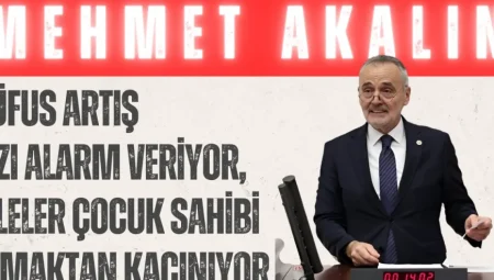 Mehmet Akalın: ‘Nüfus Artış Hızı Alarm Veriyor, Aileler Çocuk Sahibi Olmaktan Kaçınıyor’