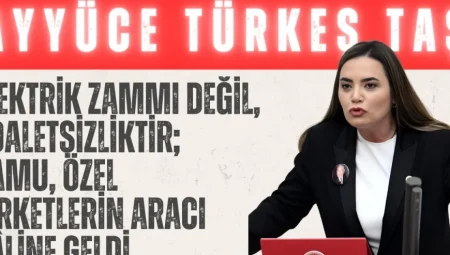 İYİ Partili Türkeş Taş: “Elektrik zammı değil, adaletsizliktir; kamu, özel şirketlerin aracı hâline geldi”
