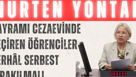 CHP’li Yontar: ‘Bayramı cezaevinde geçiren öğrenciler derhâl serbest bırakılmalı’