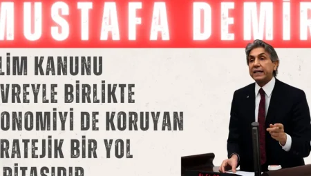 AK Parti’li Mustafa Demir: “İklim Kanunu çevreyle birlikte ekonomiyi de koruyan stratejik bir yol haritasıdır”