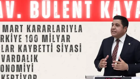 Yeni Yol Grubu Başkanı Bülent Kaya: ‘19 Mart kararlarıyla Türkiye 100 milyar dolar kaybetti, siyasi hovardalık ekonomiyi çökertiyor’