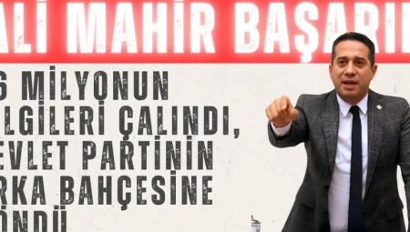 CHP’li Başarır’dan çarpıcı iddialar: ‘86 milyonun bilgileri çalındı, devlet partinin arka bahçesine döndü’