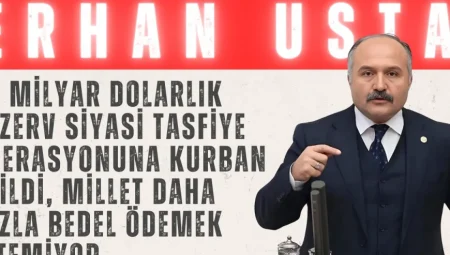 İYİ Parti’li Erhan Usta: ‘42 milyar dolarlık rezerv siyasi tasfiye operasyonuna kurban edildi, millet daha fazla bedel ödemek istemiyor’