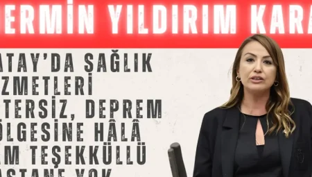 CHP’li Yıldırım Kara: ‘Hatay’da sağlık hizmetleri yetersiz, deprem bölgesine hâlâ tam teşekküllü hastane yok’