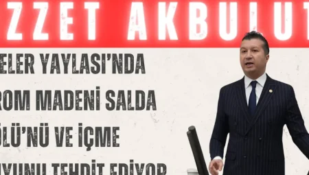 CHP’li Akbulut: ‘Eşeler Yaylası’nda krom madeni Salda Gölü’nü ve içme suyunu tehdit ediyor’