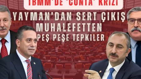 TBMM’de ‘cunta’ krizi: Yayman’dan sert çıkış, muhalefetten peş peşe tepkiler