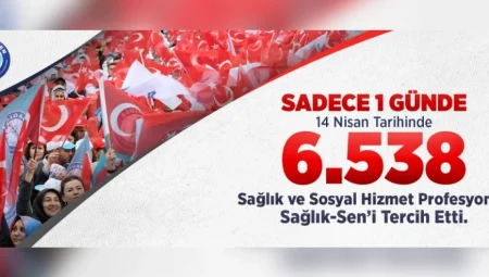 Sağlık-Sen Bir Günde 6 Bin 538 Yeni Üyeyle Rekor Kırdı