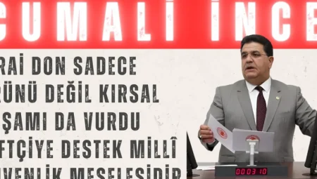 Cumali İnce: “Zirai don sadece ürünü değil, kırsal yaşamı da vurdu; çiftçiye destek millî güvenlik meselesidir”