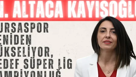 Nurhayat Altaca Kayışoğlu: “Bursaspor yeniden yükseliyor, hedef Süper Lig şampiyonluğu”