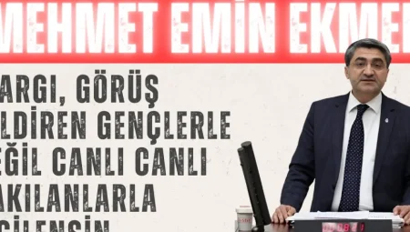Mehmet Emin Ekmen’den TBMM’de Sert Çıkış: ‘Yargı, Görüş Bildiren Gençlerle Değil, Canlı Canlı Yakılanlarla İlgilensin’