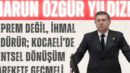 Harun Özgür Yıldızlı: ‘Deprem Değil, İhmal Öldürür; Kocaeli’de Kentsel Dönüşüm Harekete Geçmeli’