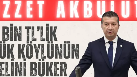 İzzet Akbulut’tan Kırsalda Akıllı Su Sayacı Uygulamasına Tepki: ‘5 Bin TL’lik Yük Köylünün Belini Büker’