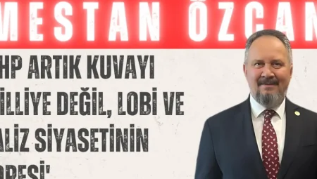Mestan Özcan: ‘CHP Artık Kuvayı Milliye Değil, Lobi ve Valiz Siyasetinin Adresi’