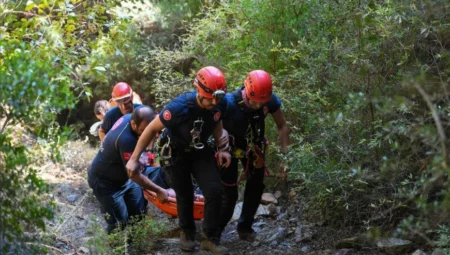 İzmir İtfaiyesi Balçova Terapi Ormanları’nda yaralı vatandaşı 2 saatlik operasyonla kurtardı